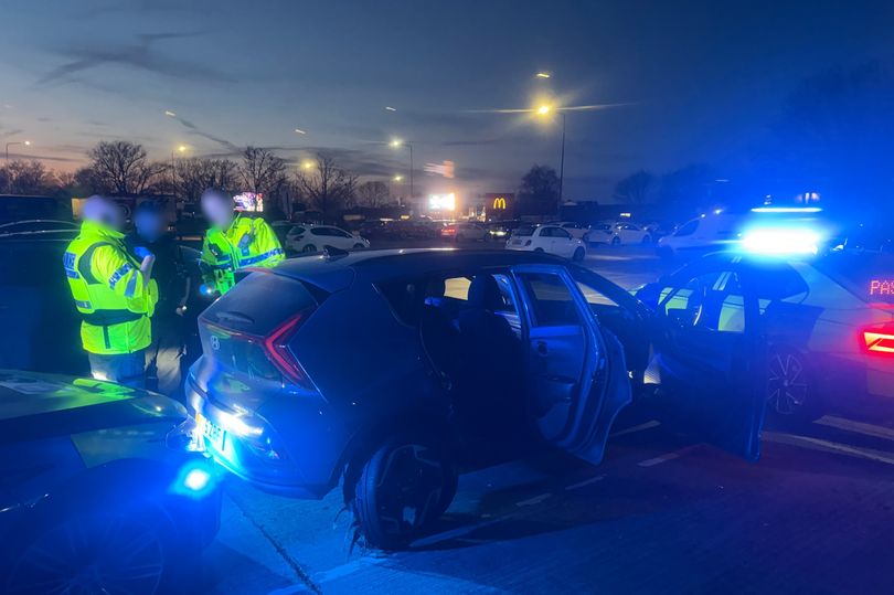 Helicopter up as cops pursue car 'with shredded tyres' in 12-mile M6 chase