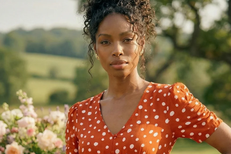Roman's £45 midi dress has 'waist-gathering' design giving a 'flattering effect'